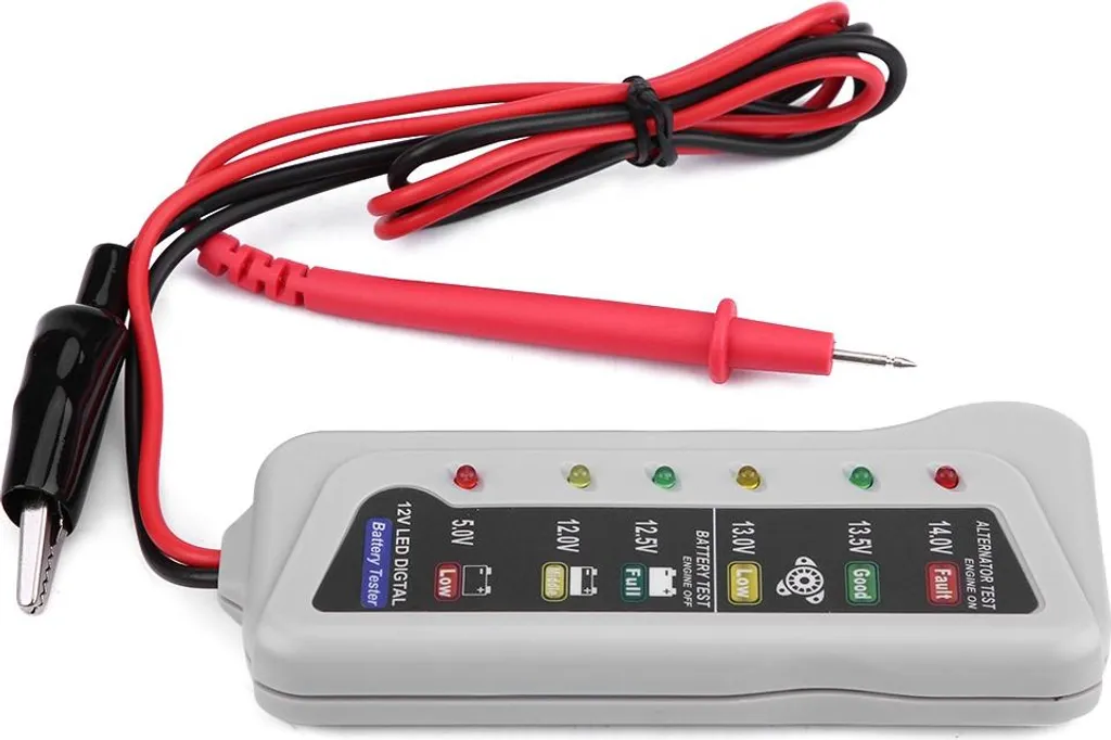 Analizzatore di batterie, tester per auto sicuro e affidabile in plastica 2-14,8 V per camper e moto