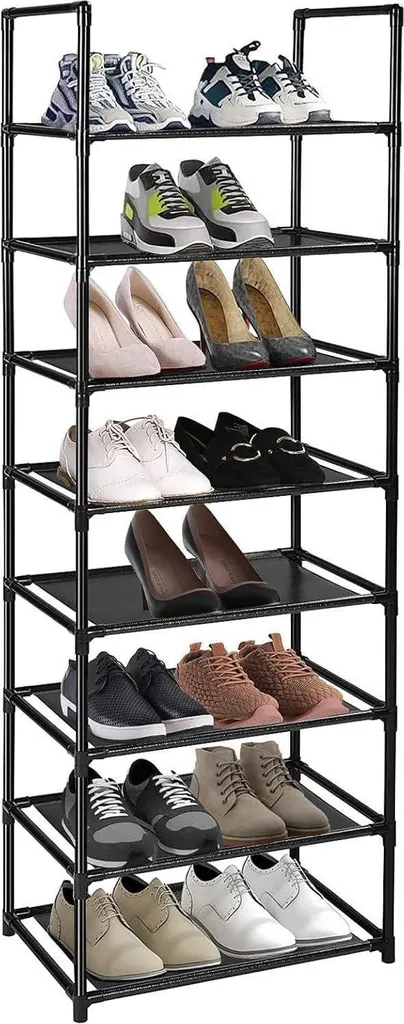 Étagère à chaussures pour entrée étroite, idéal petit appartement 20 paires