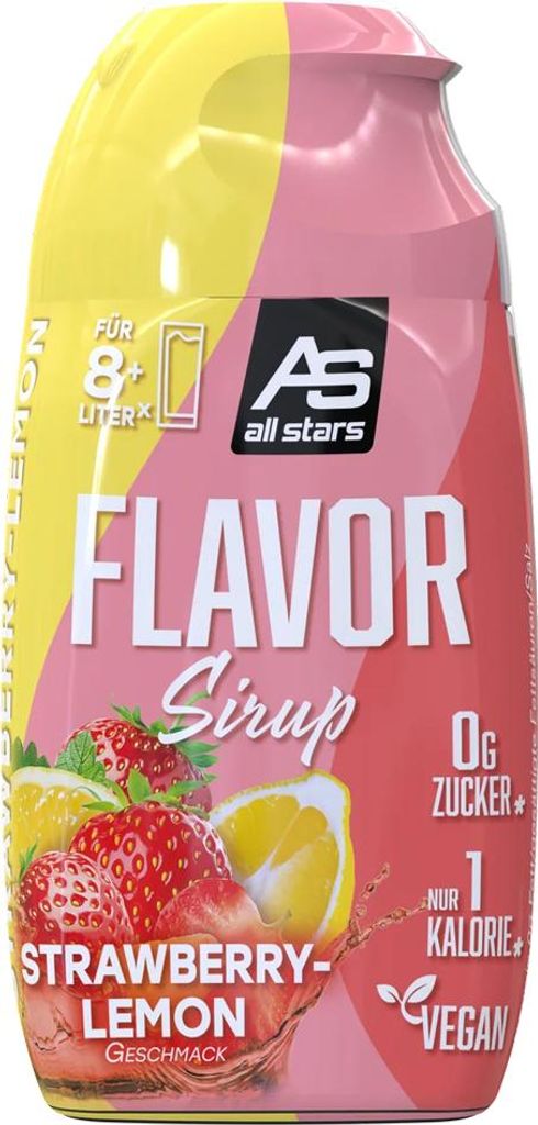 AllStars Flavour Getränke Sirup Geschmack Strawberry Lemon 65ml