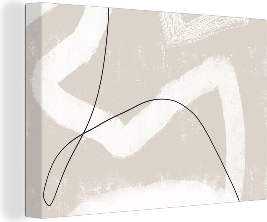 OneMillionCanvasses - Leinwandbilder - 140x90 cm, Linie - Abstrakt - Design, Wandbilder Kunstdruck Wanddekoration - Foto auf Leinwand - Gemälde ...