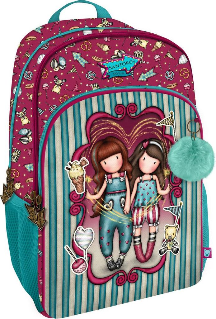 Schulrucksack Gorjuss Fireworks Granatrot 29 x 45 x 17 cm