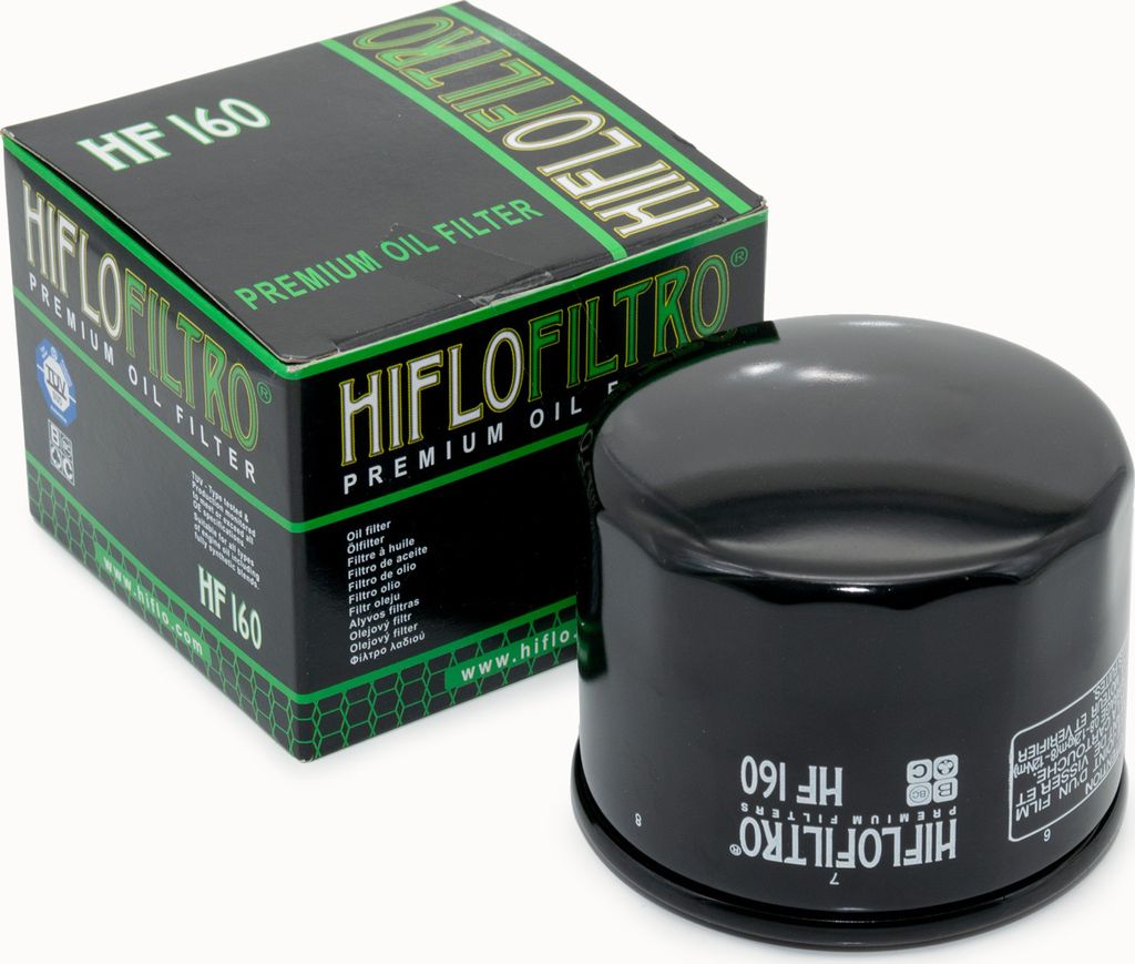 Hiflo Ölfilter HF160 kompatibel mit BMW F 700 GS, K 1300 R, Bimota BB3 1100, Husqvarna Nuda