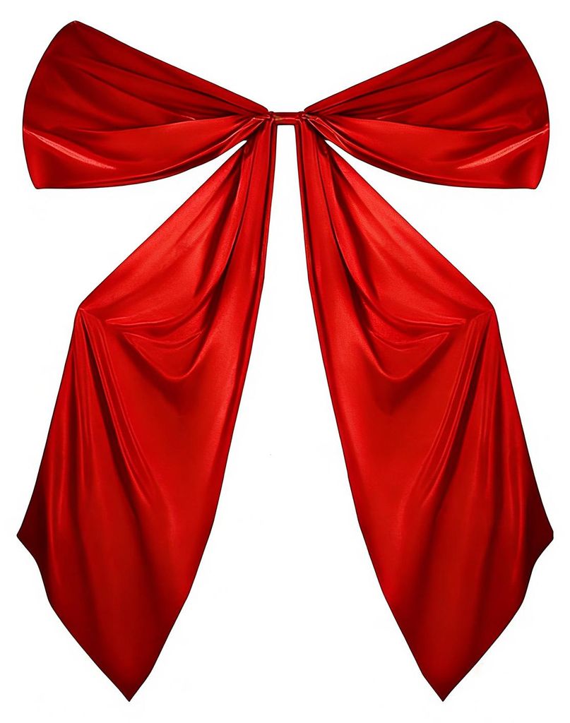 Übergroße Fliege aus glattem Satin – Dekoration für Feiertage, Wohnzimmer, Schlafzimmer, Garten, Fenster oder Wand – Festliches Geschenk