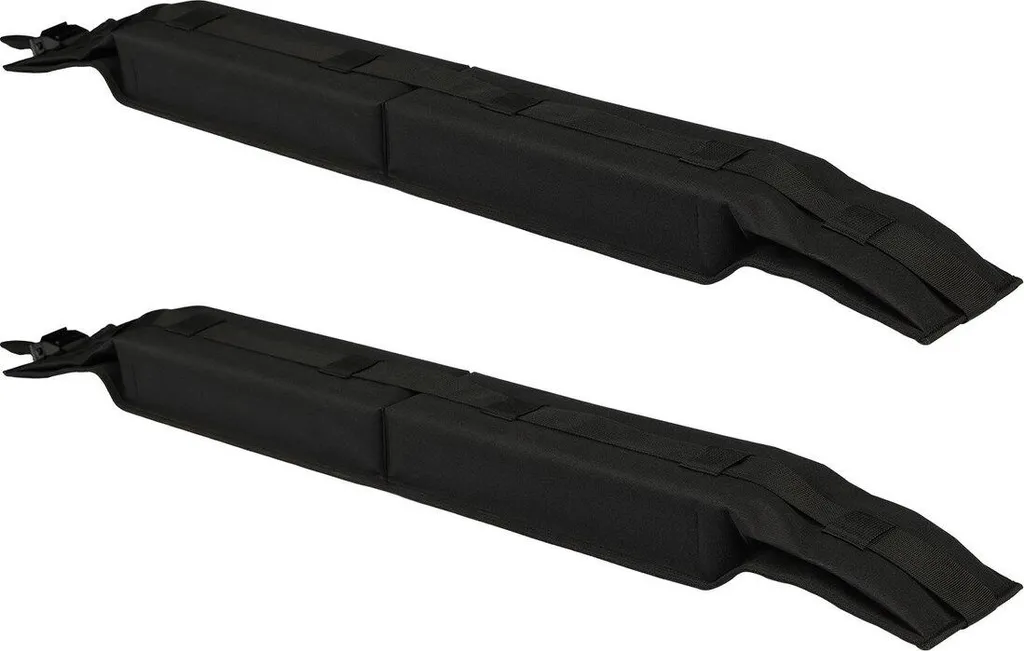 Coussins de toit anti-rayures pour barres de voiture 80 cm noir