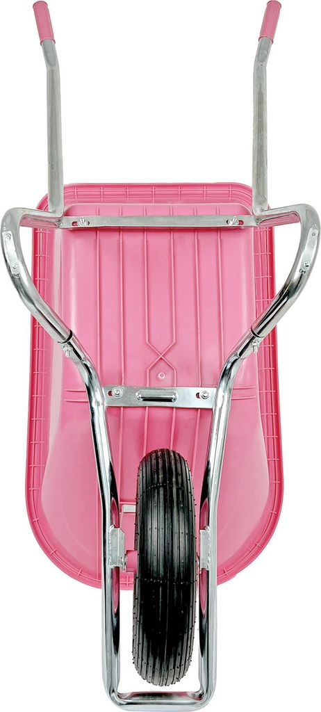 Matrix Schubkarre 100l 250kg Luftrad Kunststoffwanne Pink Produktbild 6