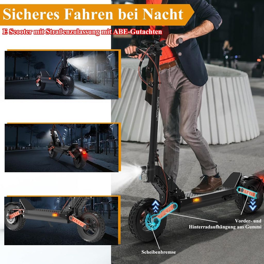 Joyor S5 Elektroroller ABE- 500W 55KM Reichweite Produktbild 13