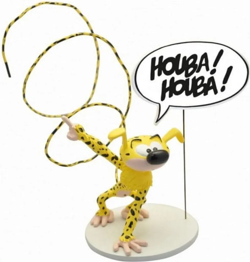 Décoration Bureau Marsupilami 15 cm - Accessoire Geek pour Étagère de Livres
