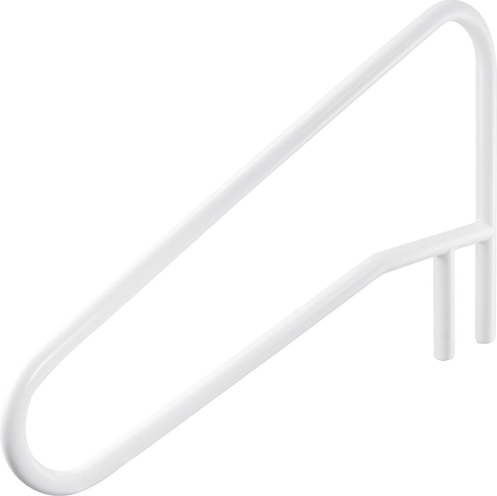 Pool Rail, 137.1 x 81.3 cm Pool Handrail, 100kg Load Capacity Heavy Duty Stainless Steel Swimming Handrail, Seamless Welding, Recessed or Base Moun...
