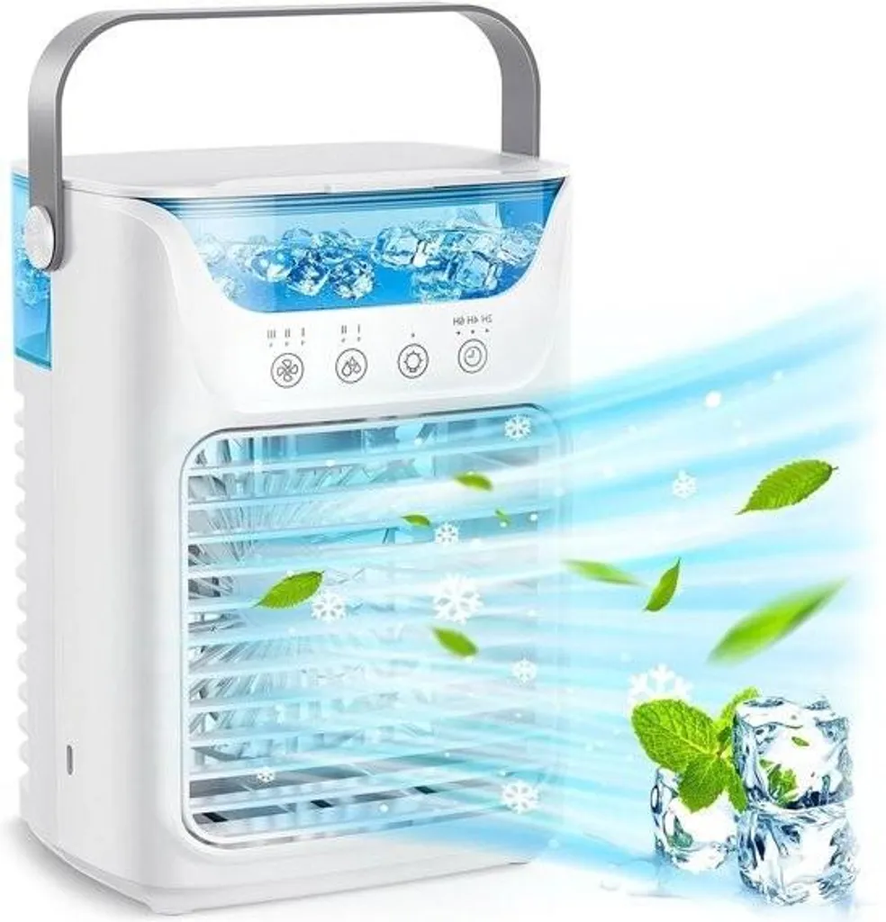 Climatiseur portable 700ml et refroidisseur d'air 4 en 1 avec minuterie