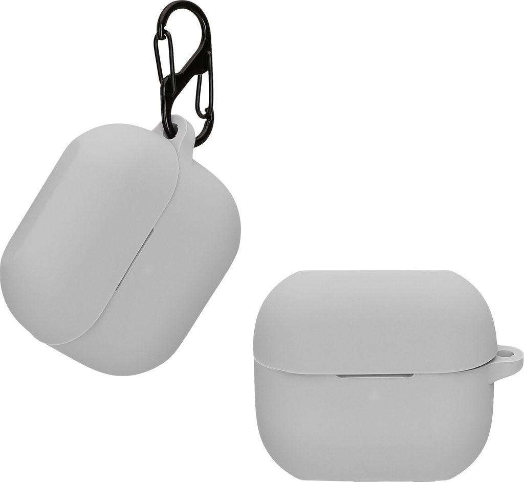kwmobile Hülle kompatibel mit Samsung Galaxy Buds 3 / Galaxy Buds 3 Pro Hülle - Kopfhörer Case - TPU Silikon Cover - Schutzhülle in Grau