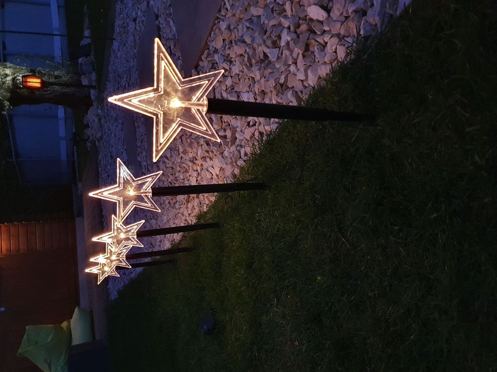 XXL Sternlampe Mit Steckfuß, 75cm – Perfekt Für Garten, Balkon & Eingangsbereich | E27 Fassung, IP65, Inkl. Erdspieß