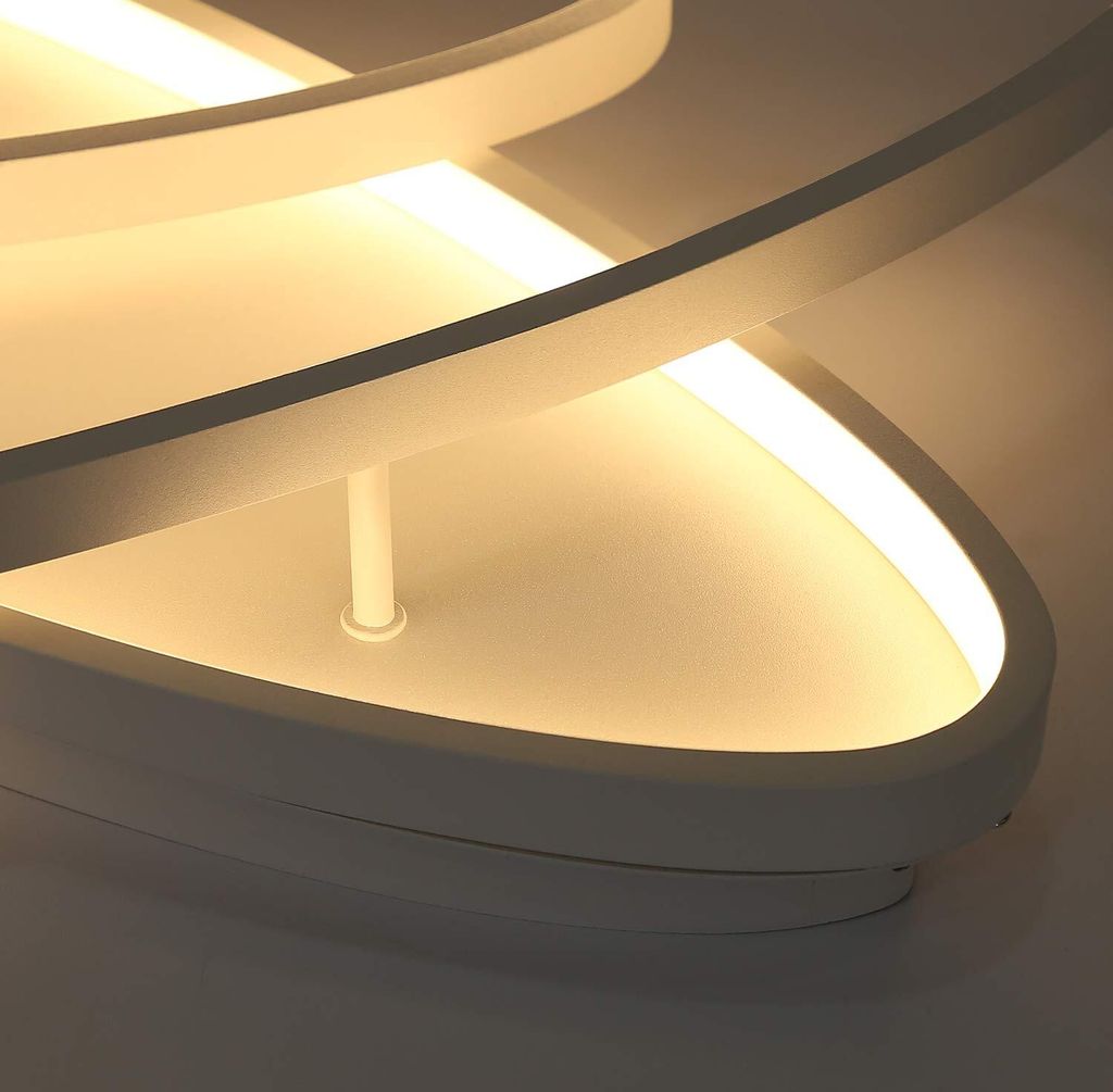 ZMH LED Deckenleuchte Dimmbar mit Fernbedienung Weiß Modern Produktbild 4