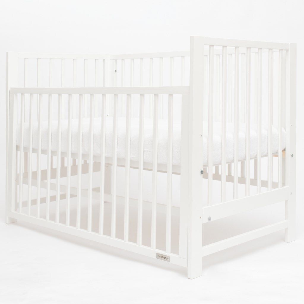 New Baby BASIC Kinderbett mit ausziehbarer Seitenwand weiß Produktbild 