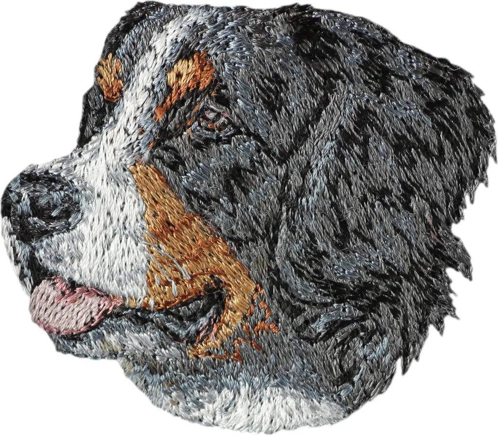 Patch Bernese Ricamata Art-Dog: Toppa Resistente per Equipaggiamento