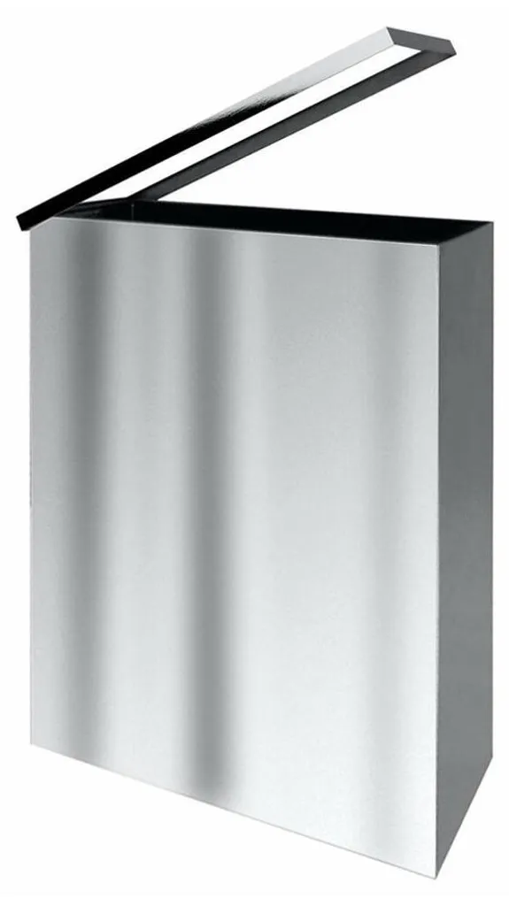 Corbeille à papier carrée 25L pour broyage de documents confidentiels