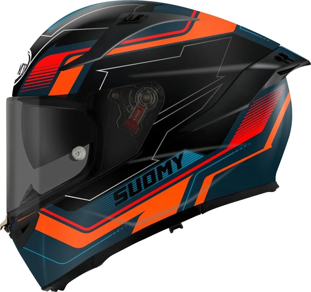 Casque Moto Intégral Suomy Speedstar 2 Noir Orange en Taille XL