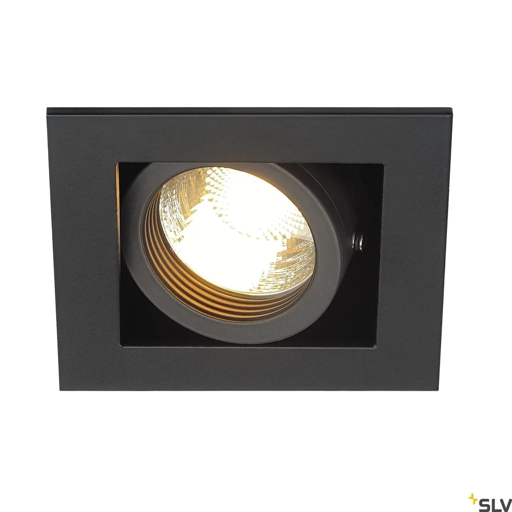 Éclairage de Plafond Orientable Kadux Noir pour Salon et Cuisine