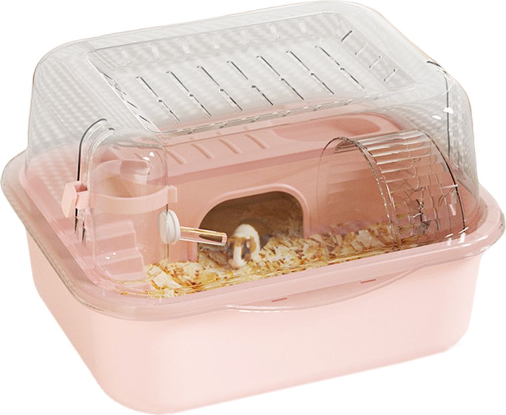 Hamsterkäfig, Kleintierstall, große Kapazität, transparentes Design, Rennmäuse, Nagetierkäfig, Kleintierkäfig, Spielhaus