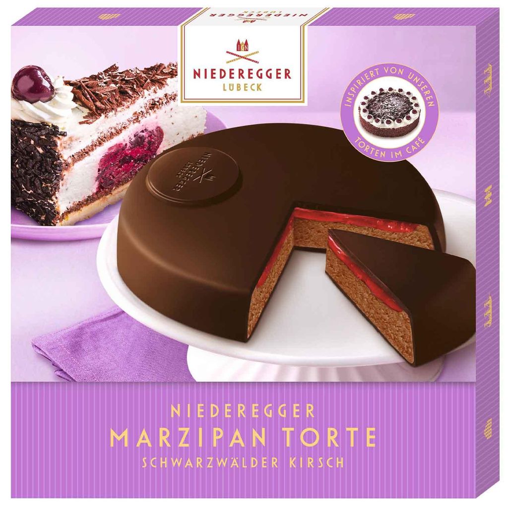 Marzipan-Torte Schwarzwälder Kirsch von Niederegger, 185g Produktbild 