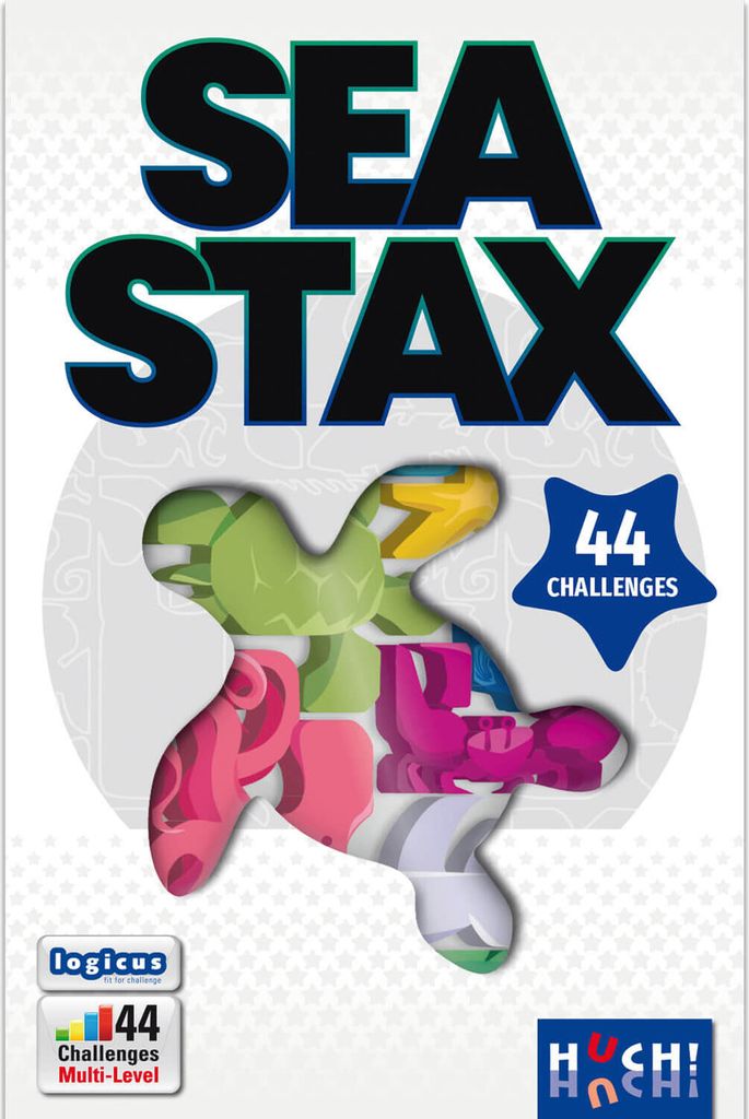 HUCH! | Sea Stax | Knobelspiele | Familienspiele | Reisespiele | Bring die Meerestiere auf den richtigen Platz | Geschenke | Lernspiele | Ab 1 Spie...