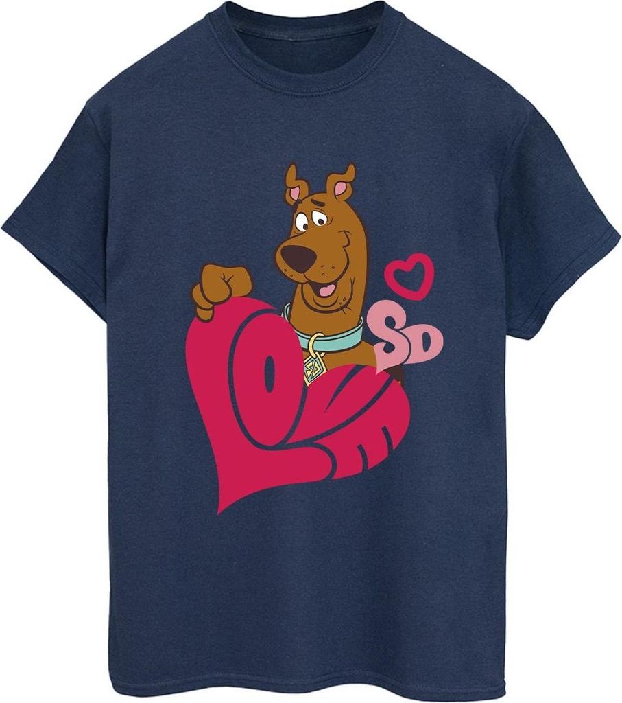 Scooby Doo - "Love Heart" T-Shirt für Damen BI53588 (M) (Marineblau)