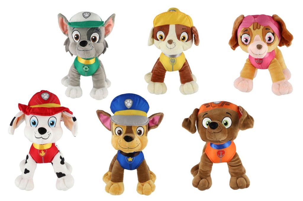 Figurines en peluche Paw Patrol, 6 modèles différents Image du produit 
