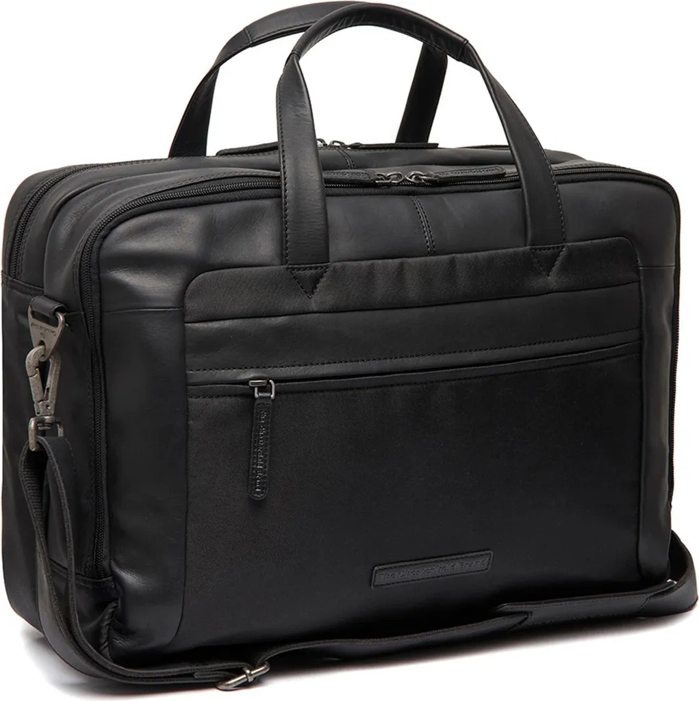 Borsa Ufficio Nivano The Chesterfield Brand | Pelle Vera Nera Laptop 17"