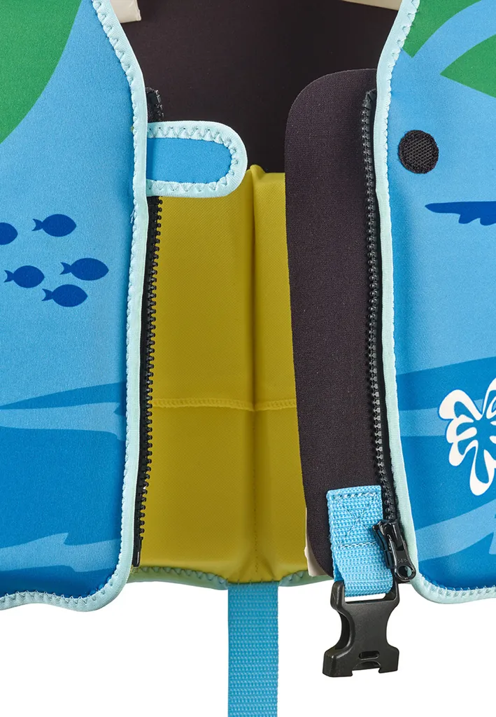 Gilet de flottabilité BECO avec sangle de jambe confort bleu vert M