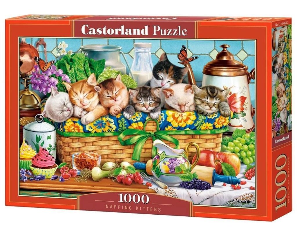 Puzzle 1000 dielov Spiace mačiatka 105069 Castorland Obrázok produktu 