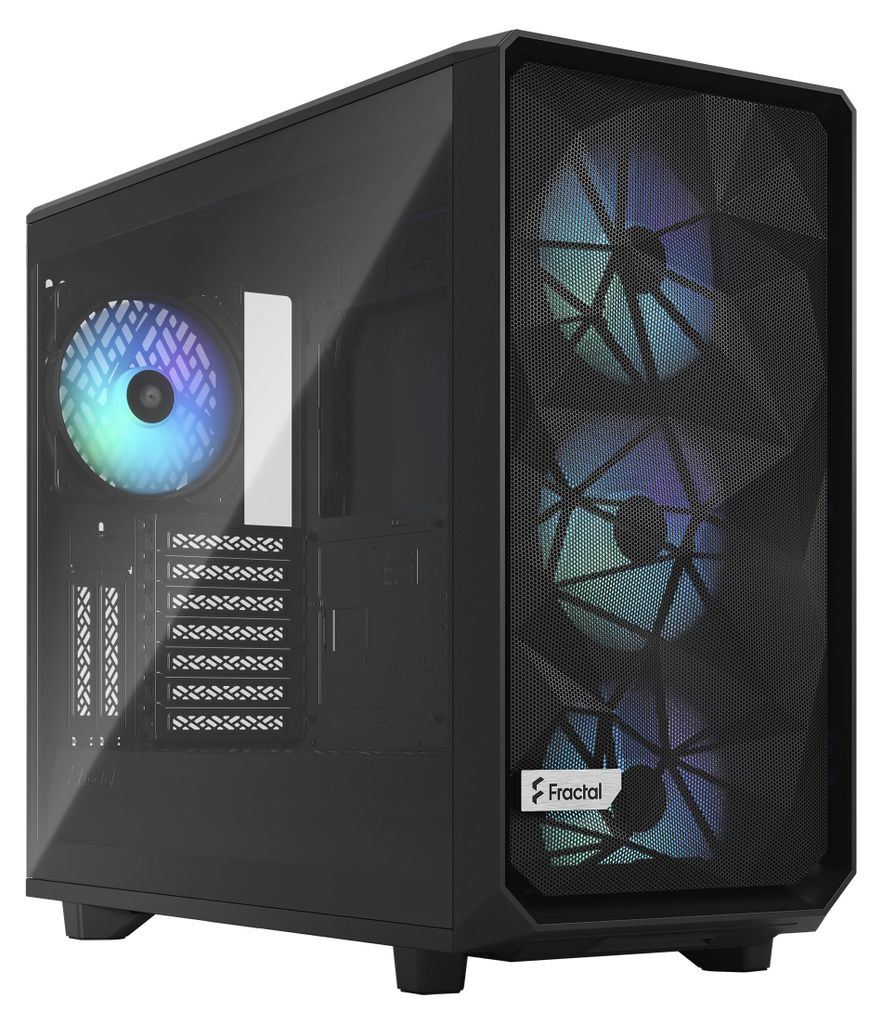 Meshify 2 RGB Black TG Light Tint (schwarz) Produktbild 