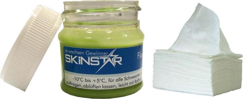 SKINSTAR Fluor Speed Paste Skiwax Skiwachs Wachs 30g Fleece Produktbild 