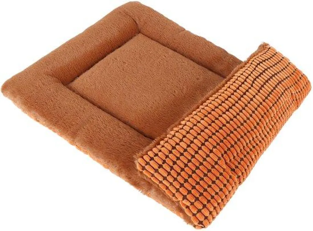 Panier chien lavable Knuffig orange 75x50 cm : confort et hygiène