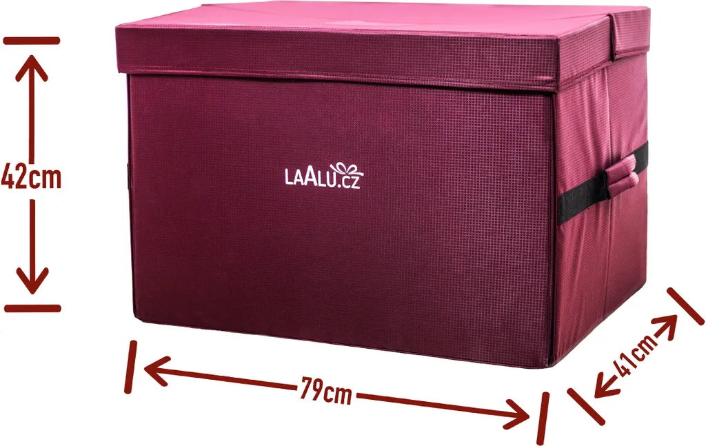 Boîte de rangement décoration de Noël luxe 96 compartiments rouge