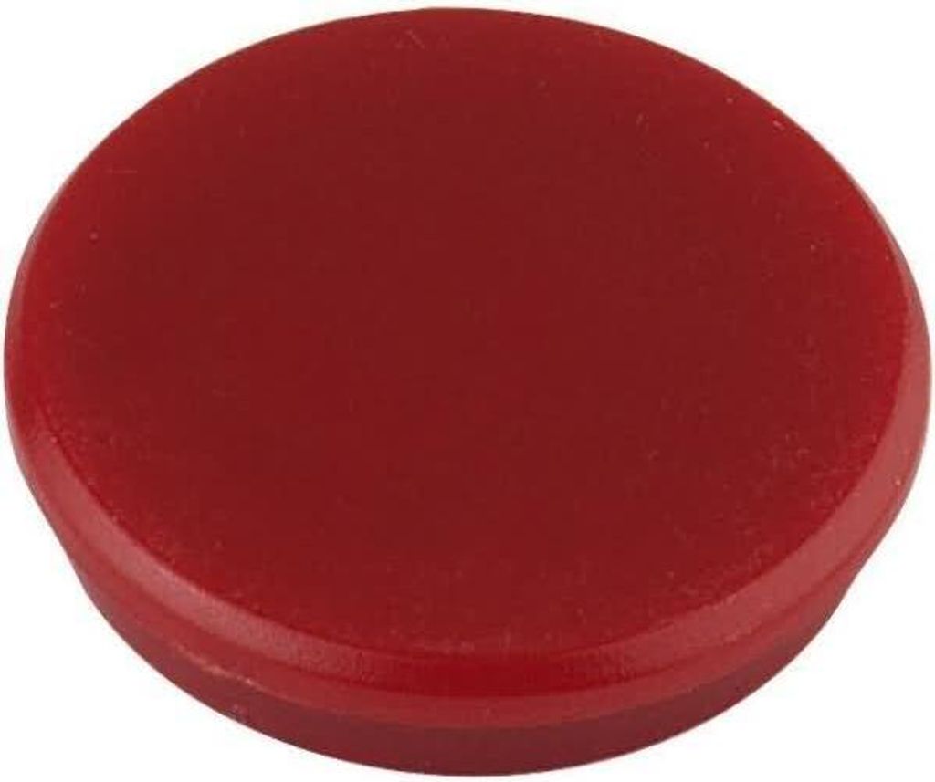 Alco Haftmagnet 7mm Ø 32mm rot 4 Stück