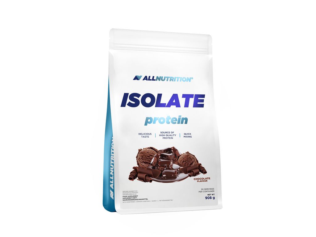ALLNUTRITION Isolate Protein 908g Schokolade Proteine & Eiweiße Muskeln Molkenproteinisolat