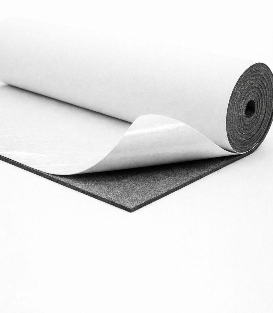 Selbstklebender Filz 7 mm 50x160 cm – für Maschinen & Kofferraum, grau