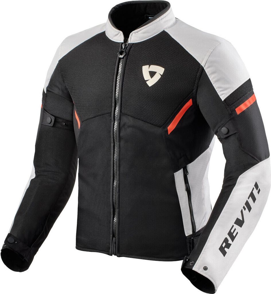 Rev'it! Jacket GT-R Air 3 White/Neon Red S Textiljacke