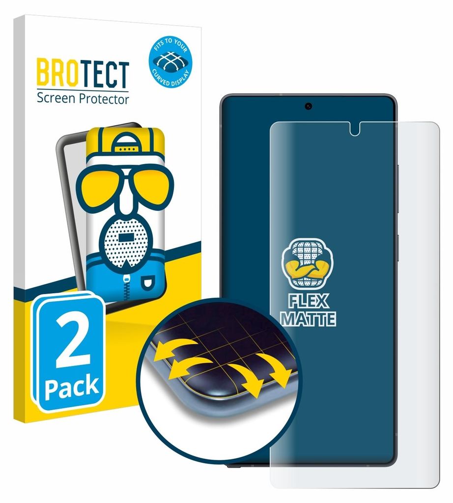 2x BROTECT Fullscreen Schutzfolie für Samsung Galaxy S25 Ultra Displayschutz Folie Fullcover Matt Entspiegelungsfolie