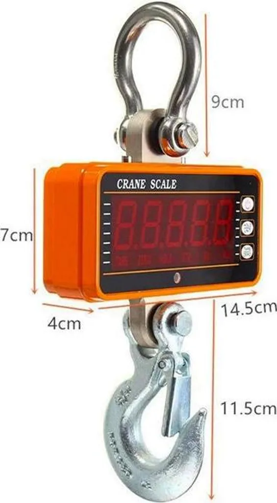 Pèse-charge 1500 kg avec télécommande HDWR wagPRO-H1500 haute précision - 7