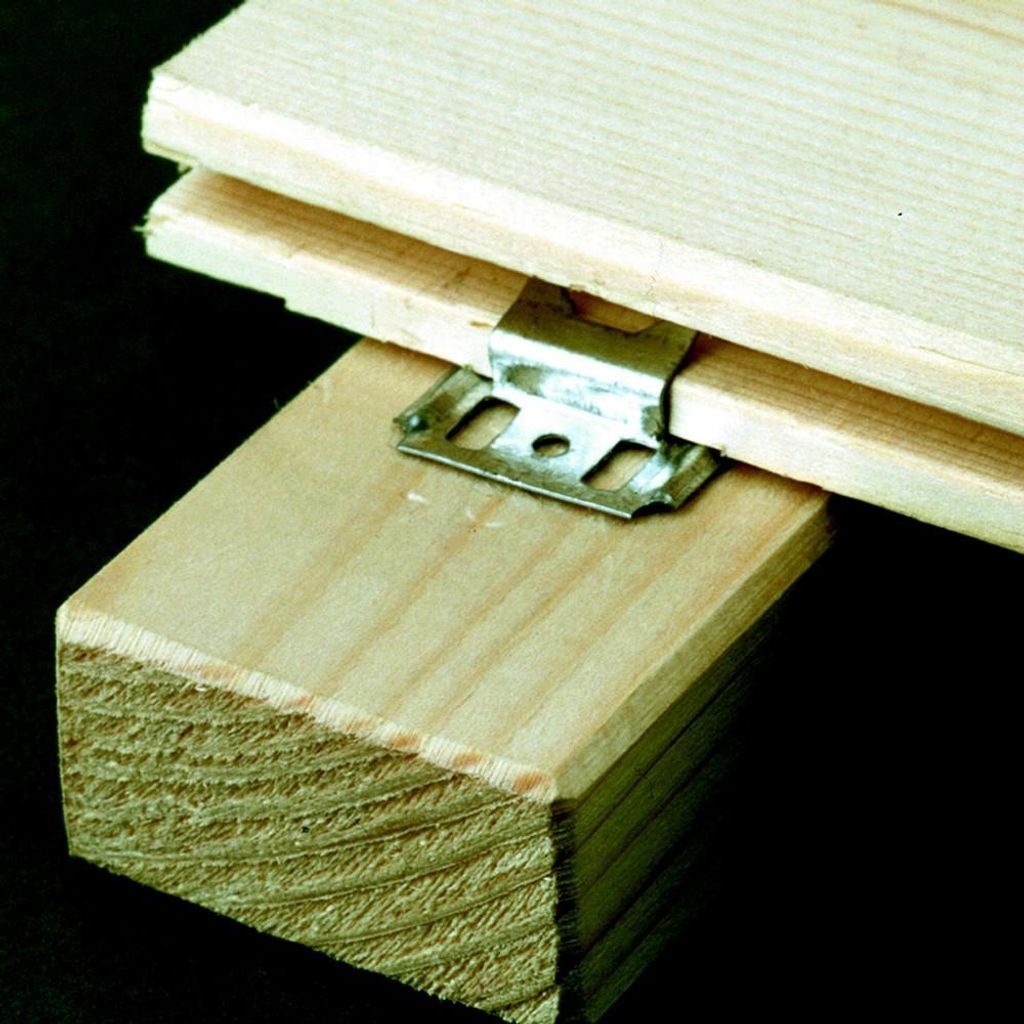 Set 250 clips e chiodini per boiserie L.2,3 cm x L.25 mm, Immagine del prodotto 