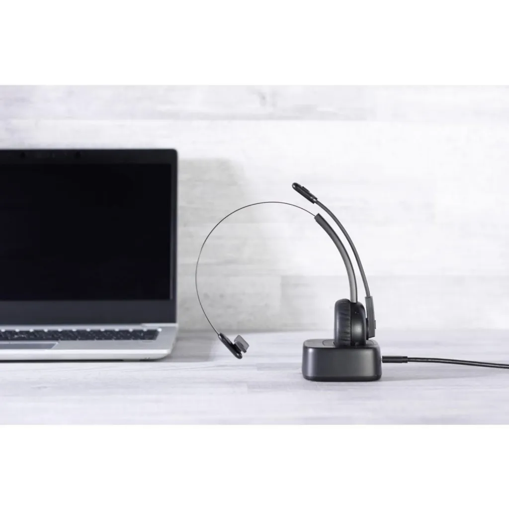 Casque Multimédia Cellularline React Noir pour Travail et Loisirs Audio