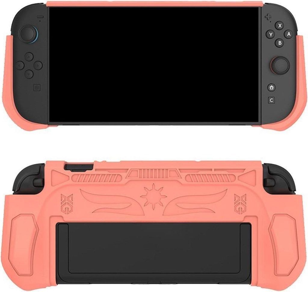 Für Nintendo Switch 2 Stoßfeste TPU Schutzhülle mit Grip-Design Orange