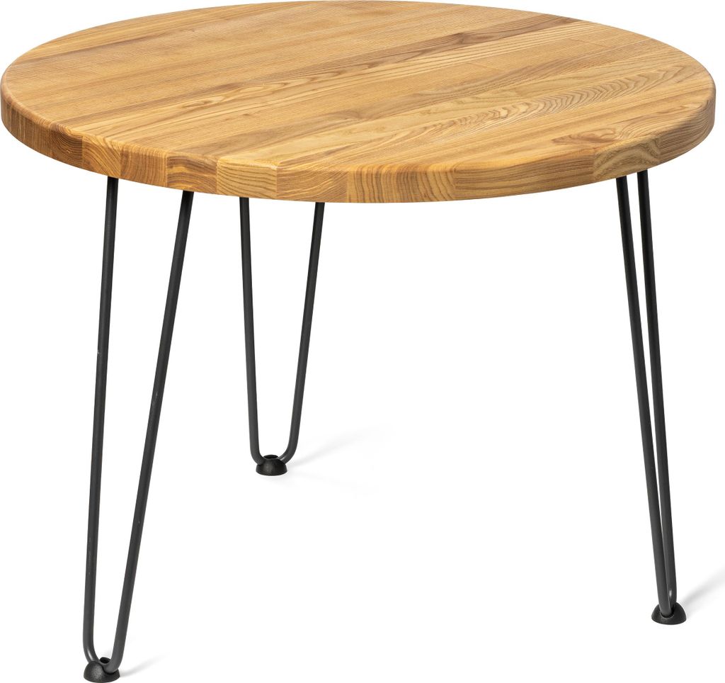 LAMO Manufaktur Couchtisch rund aus Holz 60 cm | Beistelltisch couch | Nachttisch Holz, Wohnzimmertisch klein, Kaffeetisch | Stärke: 28 mm, Farbe:...