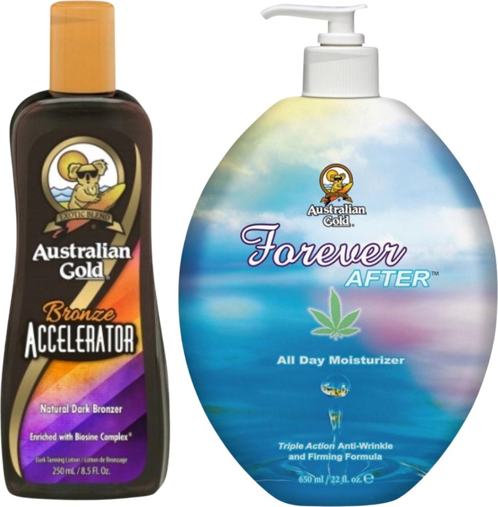 Australian Gold Bronze Accelerator + Forever After After Sunbathing