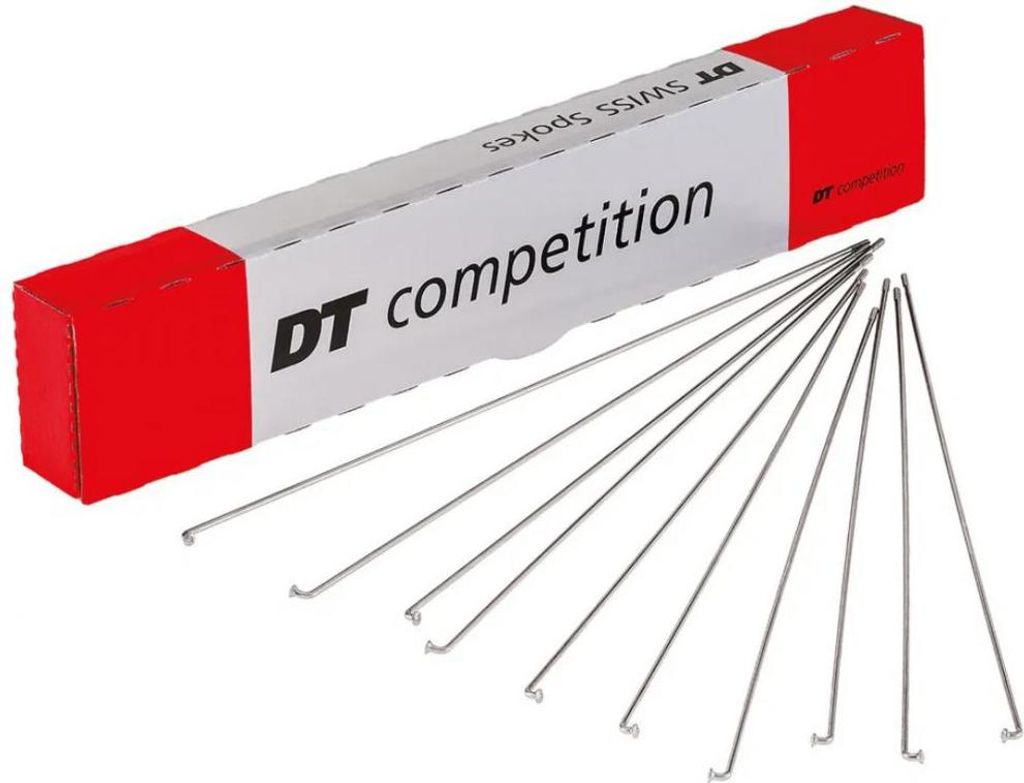 DT Swiss Speichen 2.0x1.8x2.0x294mm,Compet., ohne Nippel, silber (100er Pack)