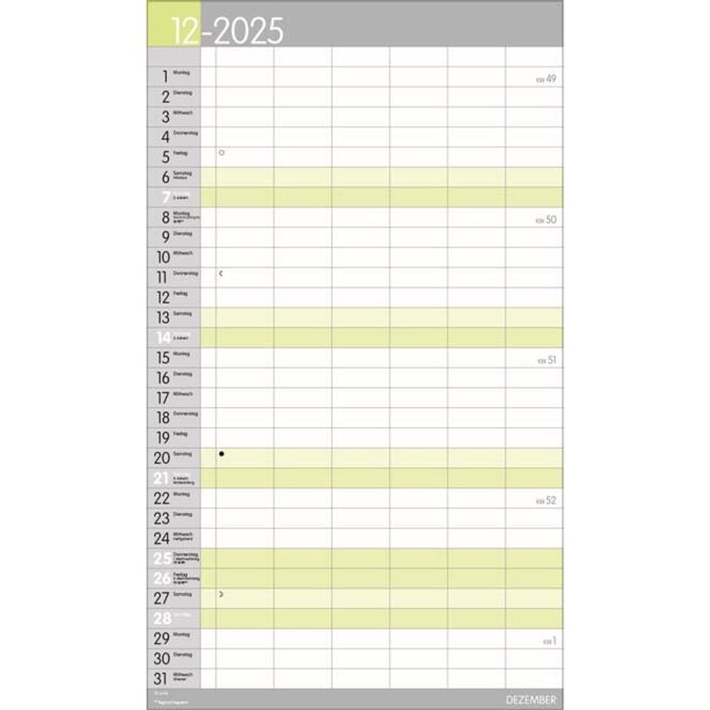 XL Familienplaner Pastell 2025 Produktbild 2