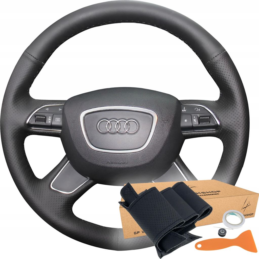 Lenkradbezug, Ziermuster für Audi A3 A4 A6 A8 S8 Q3 Q5 Q7
