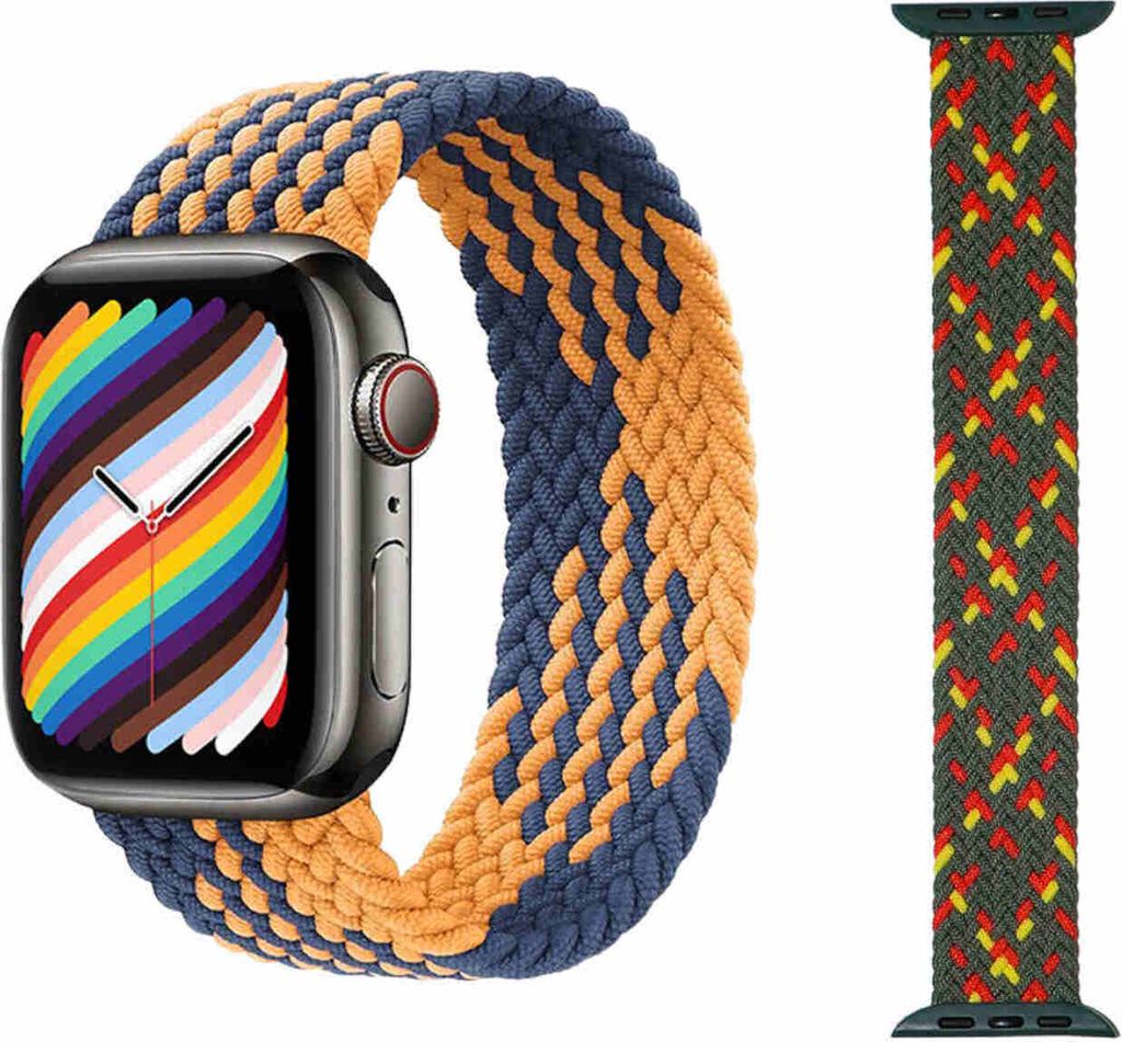 Für Apple Watch Series 10 46mm / 1 + 2 Ultra 49mm 9 / 8 / 7 45 / 6 SE 5 4 44 / 3 2 1 42mm Uhr Nylon Armband Ersatz