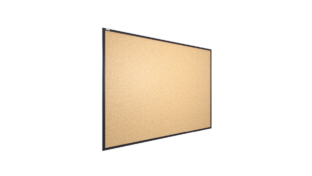 Lavagna in Sughero con Cornice Nero in Legno 120x90cm, Immagine del prodotto 
