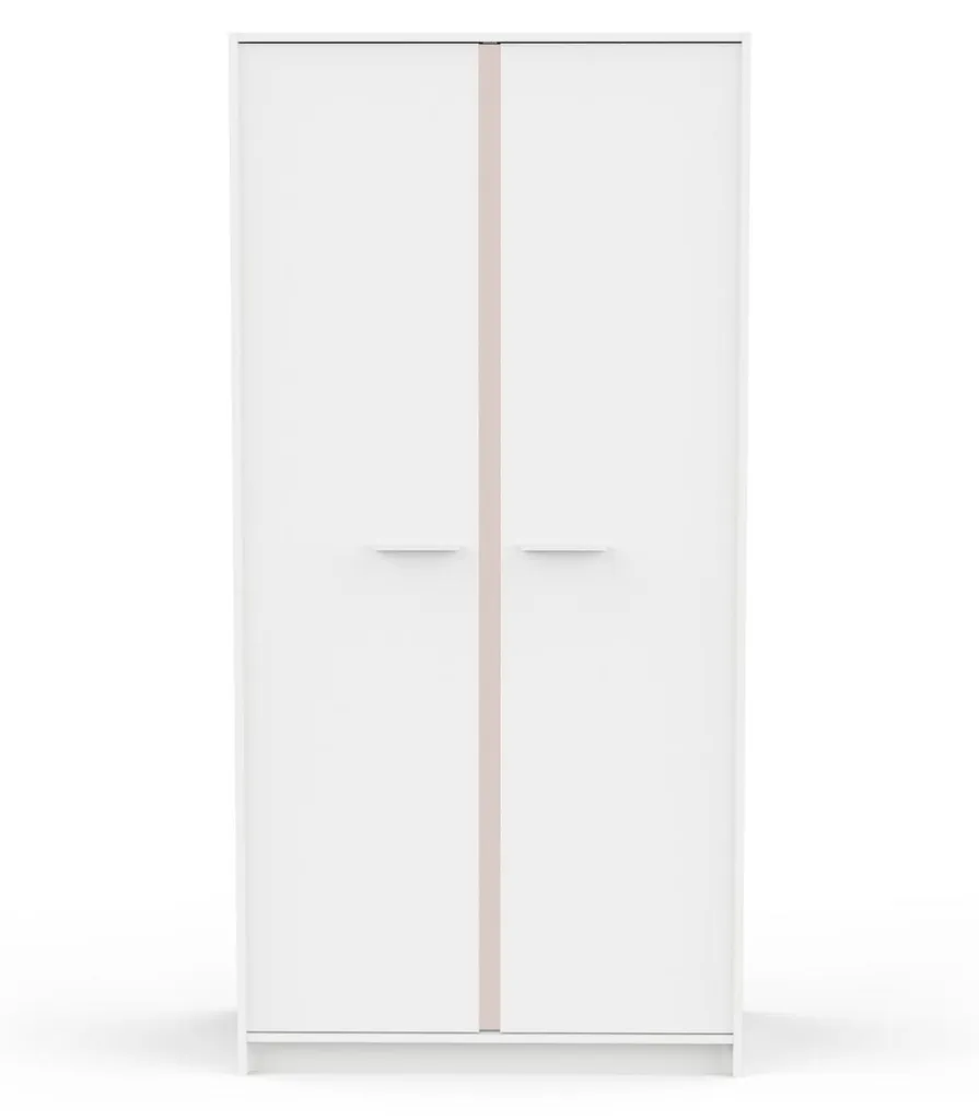 Optimisez votre petit espace avec l'armoire blanche 2 portes ARLO H180,9